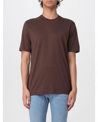 Zanone - Basic Cotton And Silk T-Shirt - Lyst