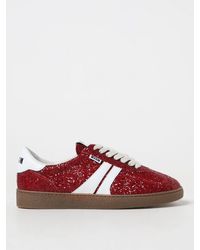 MSGM - Retro Sneakers In Glittery Fabric And Synthetic Leather - Lyst