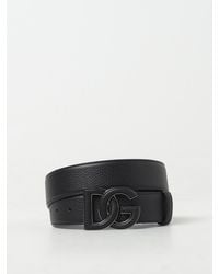 Dolce & Gabbana - Ledergürtel Mit Logo - Lyst