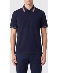 Ferragamo - Slim Fit Cotton Polo Shirt With Contrast Trim - Lyst