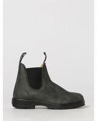 Blundstone - 587 Aged-Effect Leather Chelsea Boots With Low Heel - Lyst