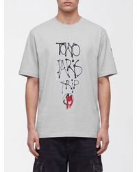 Y-3 - Cotton T-Shirt With Contrast Logo And Slogan Print - Lyst
