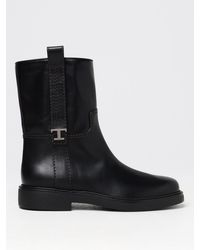 Tod's - Stiefeletten Aus Leder - Lyst