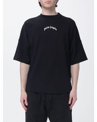 Palm Angels - Cotton T-Shirt With Logo - Lyst