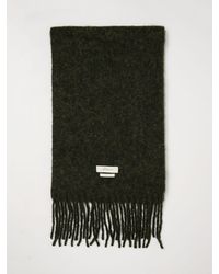 Jacquemus - Alpaca And Mohair Wool Blend Scarf With Fringed Hem And Logo - Lyst