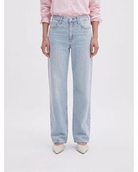 Rag & Bone - Rag &Amp Bone Straight Cotton Denim Jeans - Lyst