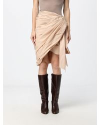 Chloé - Chlo&Eacute High-Waisted Asymmetrical Cotton Pareo Mini Skirt - Lyst