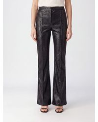 Elisabetta Franchi - High-Waisted Flared Trousers - Lyst