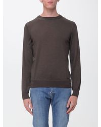 Brooksfield - Shawl Collar Wool Cardigan With Button Closure - Lyst