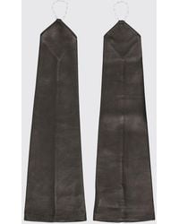 Our Legacy - Opera Lamb Nappa Leather Gloves With Metal Mesh - Lyst