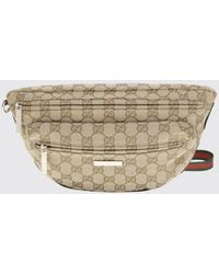 Gucci - Gg Monogram Jacquard Fabric Bum Bag With Logo Strap - Lyst