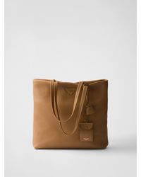 Prada - Borsa Tote Con Logo Triangle - Lyst