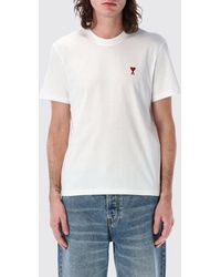 Ami Paris - Cotton T-Shirt With Logo - Lyst