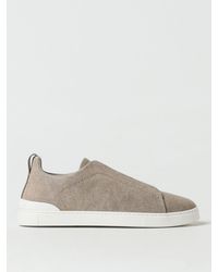 Zegna - Sneakers Triple Stitch in canvas - Lyst