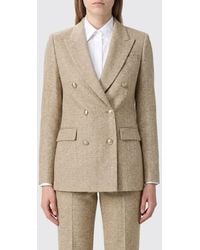 Tagliatore - Double-Breasted Cotton And Silk Blend Blazer - Lyst