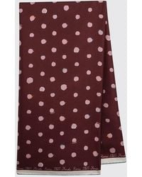 Fendi - Reversible Silk Foulard With Polka Dot Print - Lyst