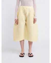 Issey Miyake - Cropped Wide-Leg Technical Jersey Pants - Lyst