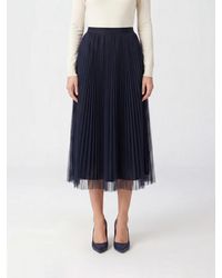 Fabiana Filippi - Pleated Crêpe Midi Skirt With A High Elasticated Waist - Lyst