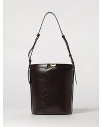 Elisabetta Franchi - Naplak Effect Bucket Bag - Lyst