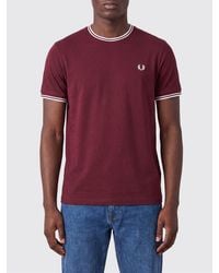 Fred Perry - Cotton T-Shirt With Logo - Lyst