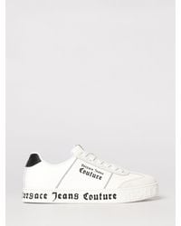 Versace Jeans Couture - Leather Sneakers With Logo - Lyst