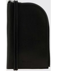 Rick Owens - Smooth Leather Zip Wallet With Wrist Strap - Lyst