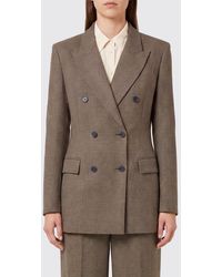 P.A.R.O.S.H. - P.A.R.O.S.H. Slim Fit Double-Breasted Check Blazer - Lyst