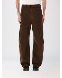 Lemaire - Cotton Wide Leg Trousers - Lyst