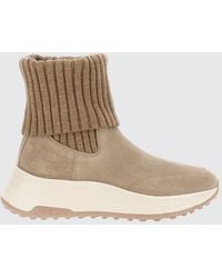 Hogan - H669 Suede Chelsea Boots With Notched Sole - Lyst