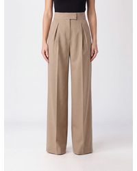 Valentino Garavani - High-Waisted Pleated Merino Wool Wide-Leg Trousers - Lyst