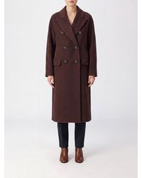 Max Mara - Abrigo Largo Cruzado Angus De En Cachemir Y Alpaca - Lyst