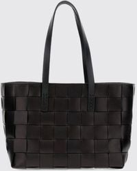 Dragon Diffusion - Japan Woven Calfskin Leather Handbag With Double Handles - Lyst