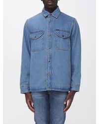 Filson - Cotton Denim Shirt Jacket With Patch Pockets - Lyst