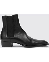 Saint Laurent - Stanton Leather Ankle Boot - Lyst