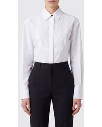 Sportmax - Cotton Corset-Style Shirt With A Concealed Buttoning - Lyst