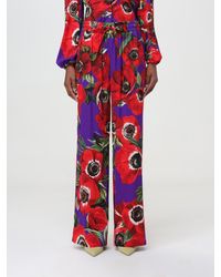 Dolce & Gabbana - Weite Hose Anemone Aus Charmeuse - Lyst
