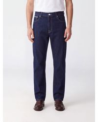 7 For All Mankind - Modern Straight Pure Cotton Denim Straight-Leg Jeans - Lyst