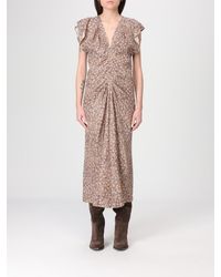Isabel Marant - Lyndsay Floral Print Silk Midi Dress - Lyst