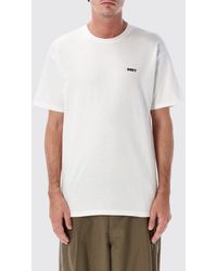 Obey - Crew-Neck Cotton T-Shirt With Graphic Print And Contrast Logo - Lyst