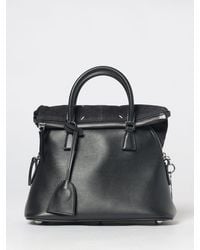 Maison Margiela - 5Ac Calfskin And Suede Handbag With Charm - Lyst
