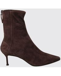 Aquazzura - Saint Honorè Suede Ankle Boots With Stiletto Heel And Pointed Toe - Lyst