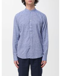 Manuel Ritz - Linen And Cotton Casual Shirt - Lyst