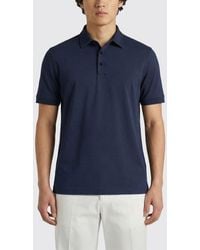 Zanone - Basic Cotton Polo Shirt - Lyst