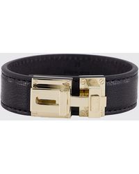 Tom Ford - Calfskin And Brass Bracelet - Lyst