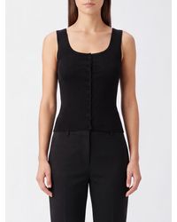 GIMAGUAS - Oscar Slim Fit Jersey Top With Square Neck And Off-The-Shoulder Design - Lyst