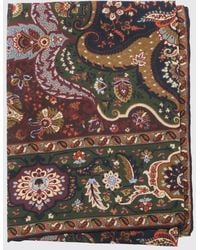 Etro - Rechteckiger Schal Aus Seide Und Viskose Mit Ikonischem Paisley-Print - Lyst