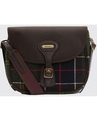 Barbour - Cromarty Tartan Wool Crossbody Bag With Leather Details - Lyst