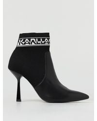 Karl Lagerfeld - Ankle Boots With Logo - Lyst