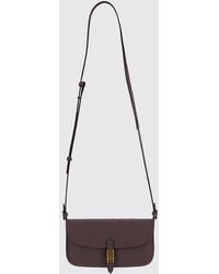 Pinko - Saddle Flat Leather Bag - Lyst