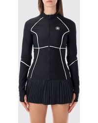 Amiri - Slim Fit Zip-Up Sweatshirt With Mock Neck And Contrast Piping - Lyst